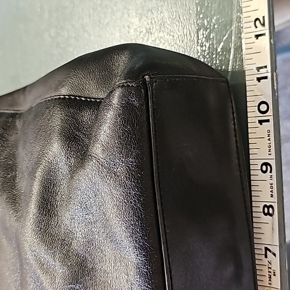 GIANI BERNINI BLACK LEATHER, vintage bag. 2 handles. One outside zipper … - Picture 3 of 14